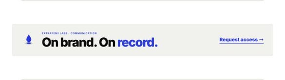 A video banner on a service page
